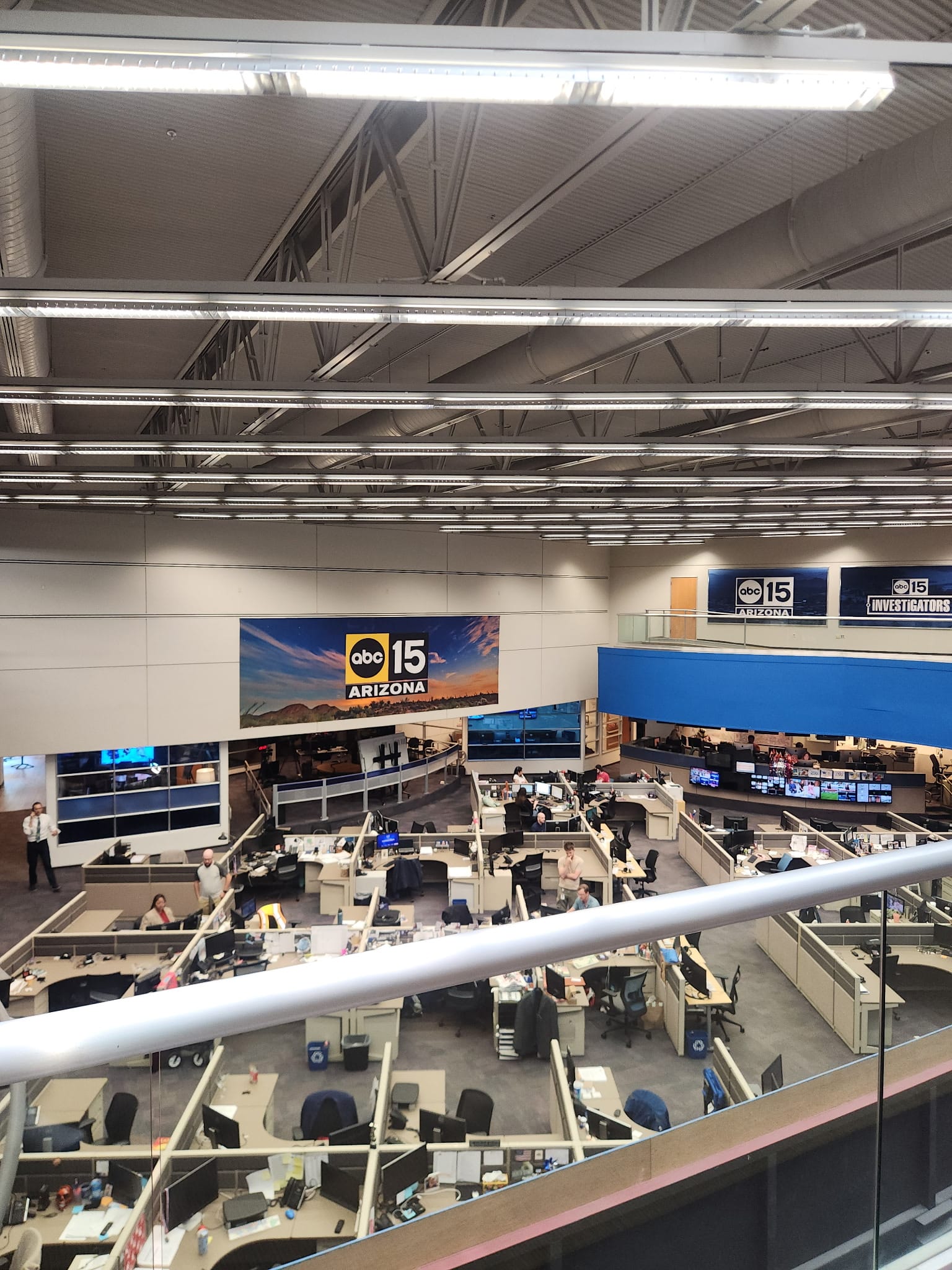 Inside the ABC15 Arizona KNXV-TV newsroom in Phoenix